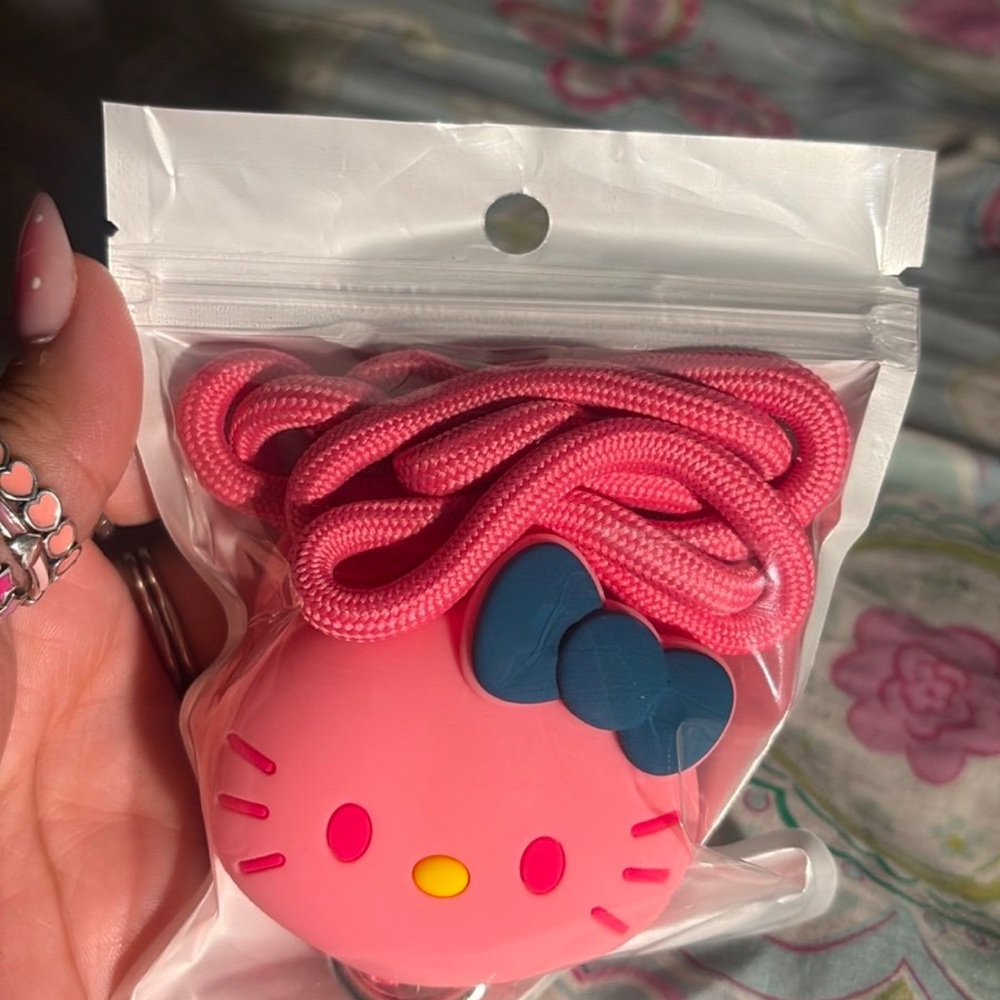 Hello Kitty Pink Coin Purse with Strap